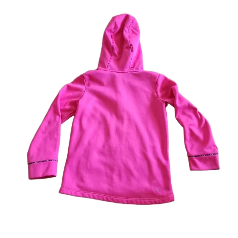 Nike Full-zip Hoodie Kids Size‎ Small Fuchsia Dri-FIT Sporty Athleisure